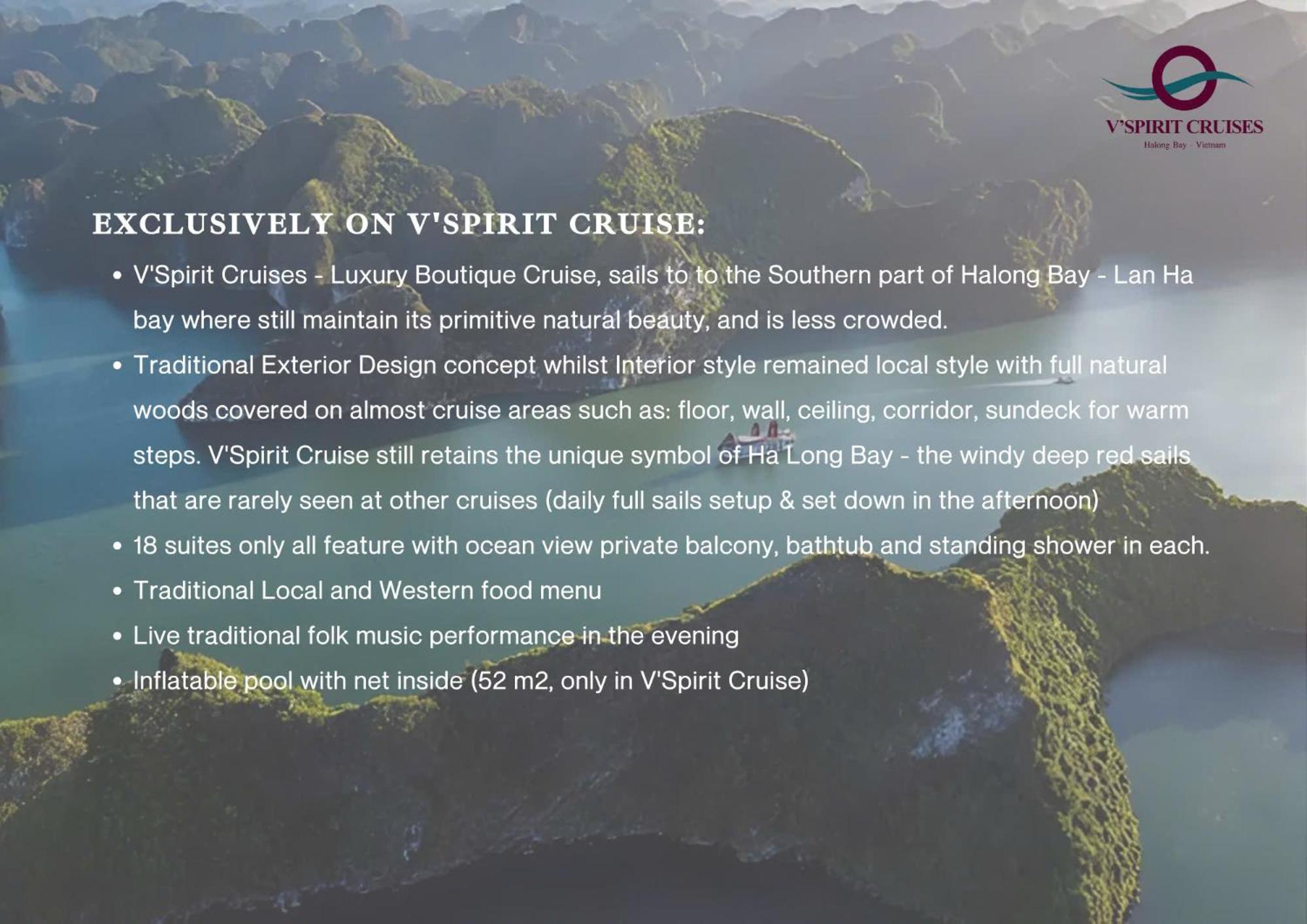 V'Spirit Cruise Hotel Hạ Long Ngoại thất bức ảnh